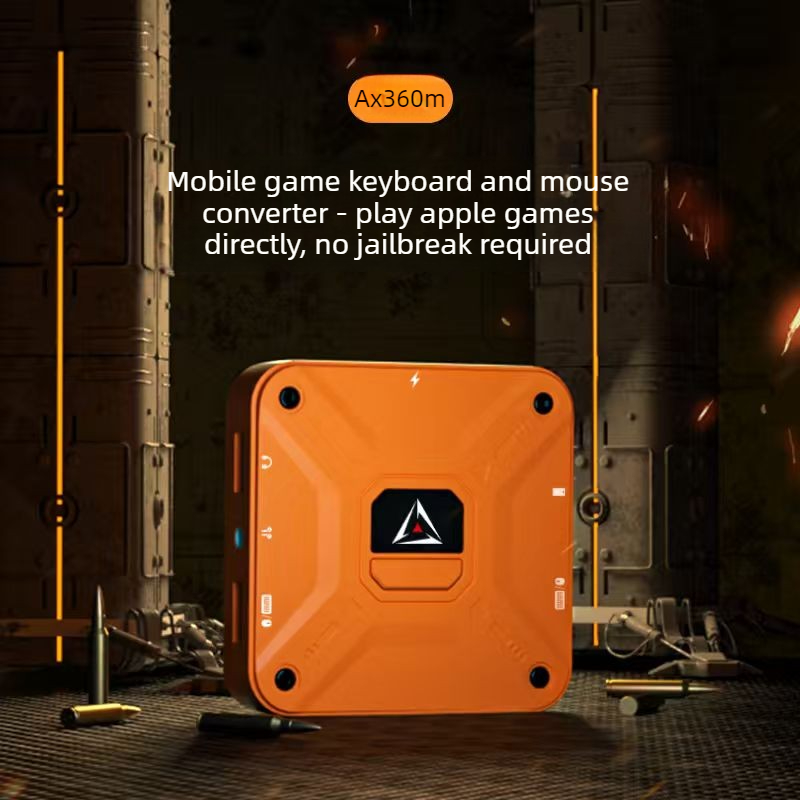 Aimzenix AX360M QiBing iOS キーボードおよびマウスコンバータ、1000 Hz 高速モバイルゲーム周辺機器 PUBG モバイルゲームスローン用