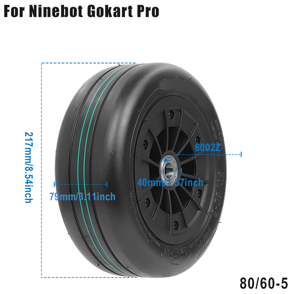 防爆 80/60-5 前輪タイヤ Ninebot Gokart プロ Gokart キットカートゴムタイヤ交換部品