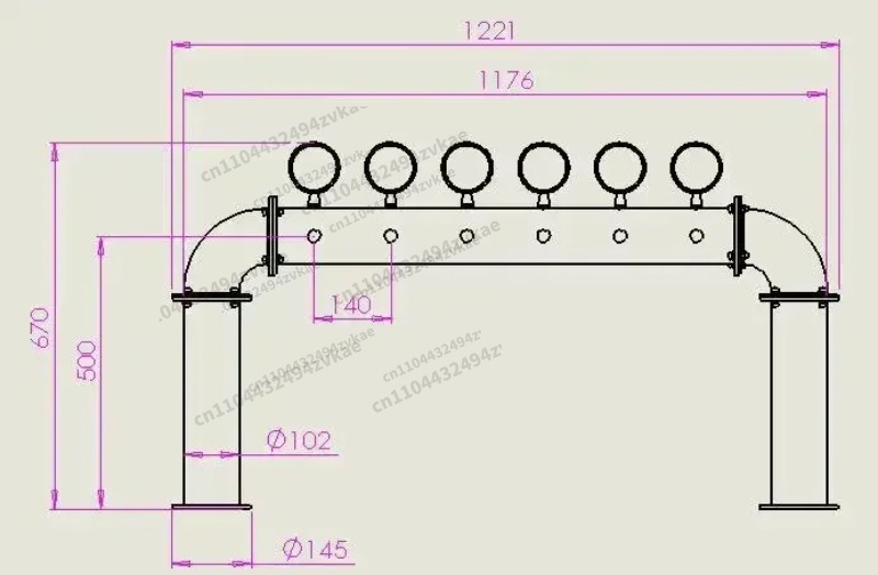 熱い販売新 Desiqn ブラック U タワーステンレス鋼 6 タップビールタワー分配装置ドラフトビールタワー LED ライト付き