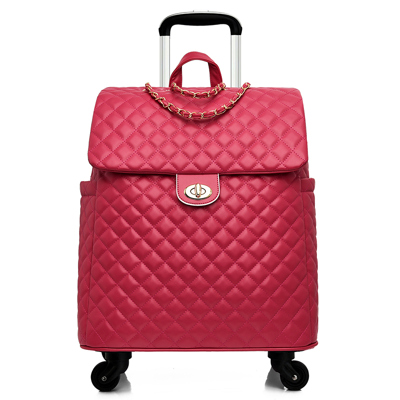レトロスーツケース軽量ローリング荷物キャリア PU トロリーハンドバッグ旅行スーツケース搭乗スーツケース車輪 20 インチ