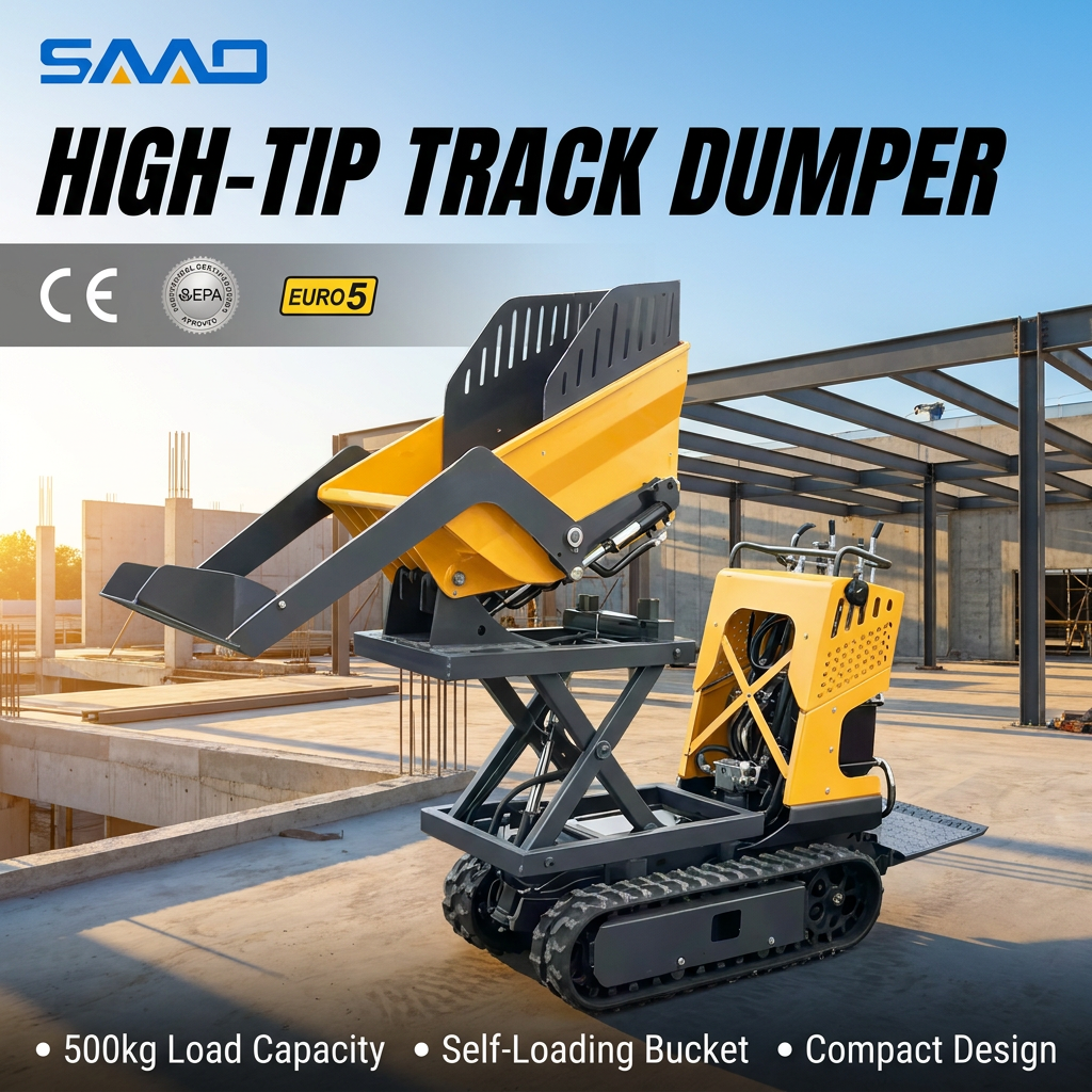 Hot Selling Customized Mini Dumper All Terrain Mini Dump Tipper Truck Durable Agriculture Building Site Mini Dumper For Daily Go