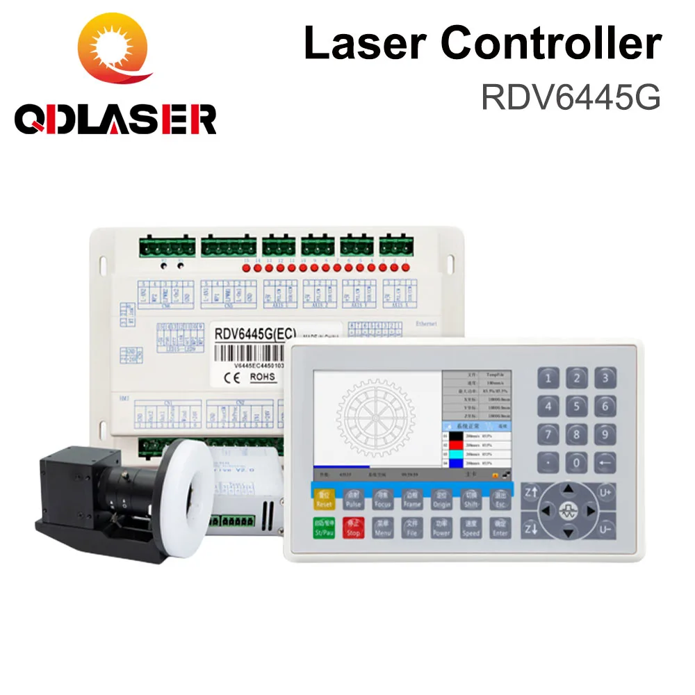 QDLASER Ruida RDV6445G CCD カメラ Co2 レーザーコントローラシステム Co2 レーザー切断および彫刻機用
