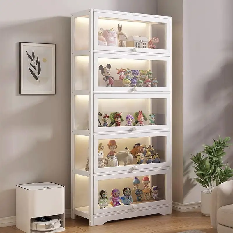 本棚透明アクリルディスプレイキャビネット本棚狭いキャビネット収納ラック床収納キャビネットリビングルーム
