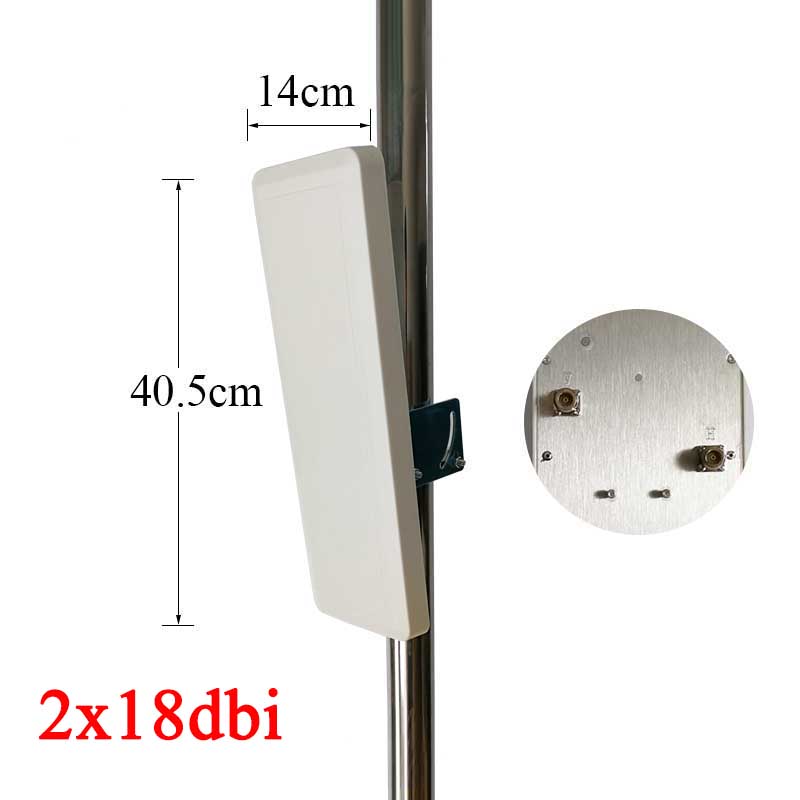 5.8 グラムデュアル極性 2x15dbi/18dbi 指向性 5 グラム wifi アンテナパネルパッチアンテナ ubnt ロケット M5 用