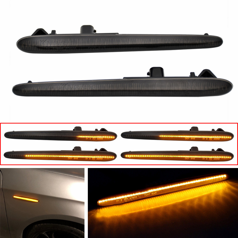 1 ペアダイナミック LED 矢印サイドマーカーターンシグナルウインカー流れる光アルファロメオジュリエッタベローチェ Ti スプリント 2010-2021