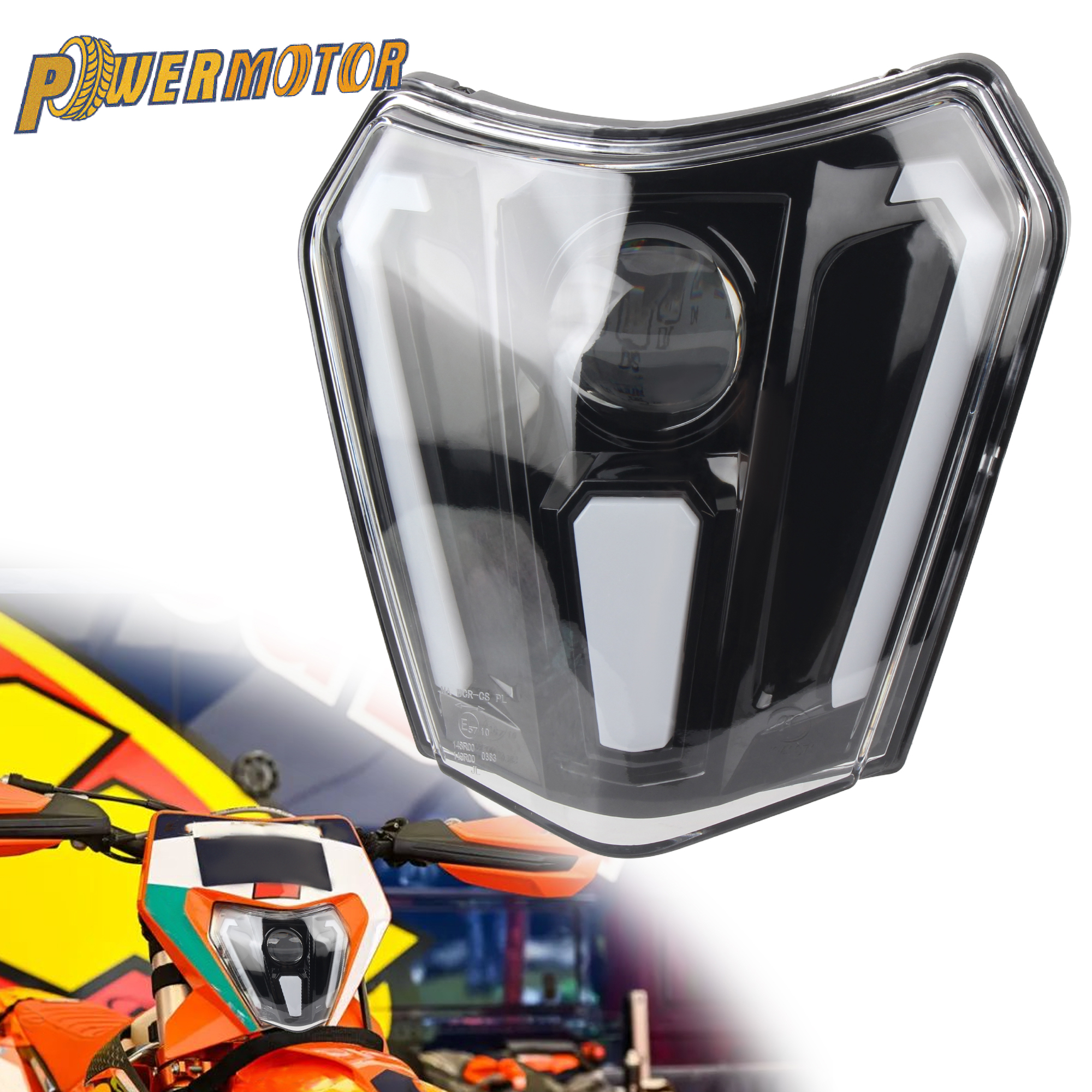 KTM オートバイヘッドライト HD LED ヘッドランプ DRL ライト EXC EXCF SX SXF XC XCF XCW XCFW 125 250 300 350 400 450 500 アクセサリー