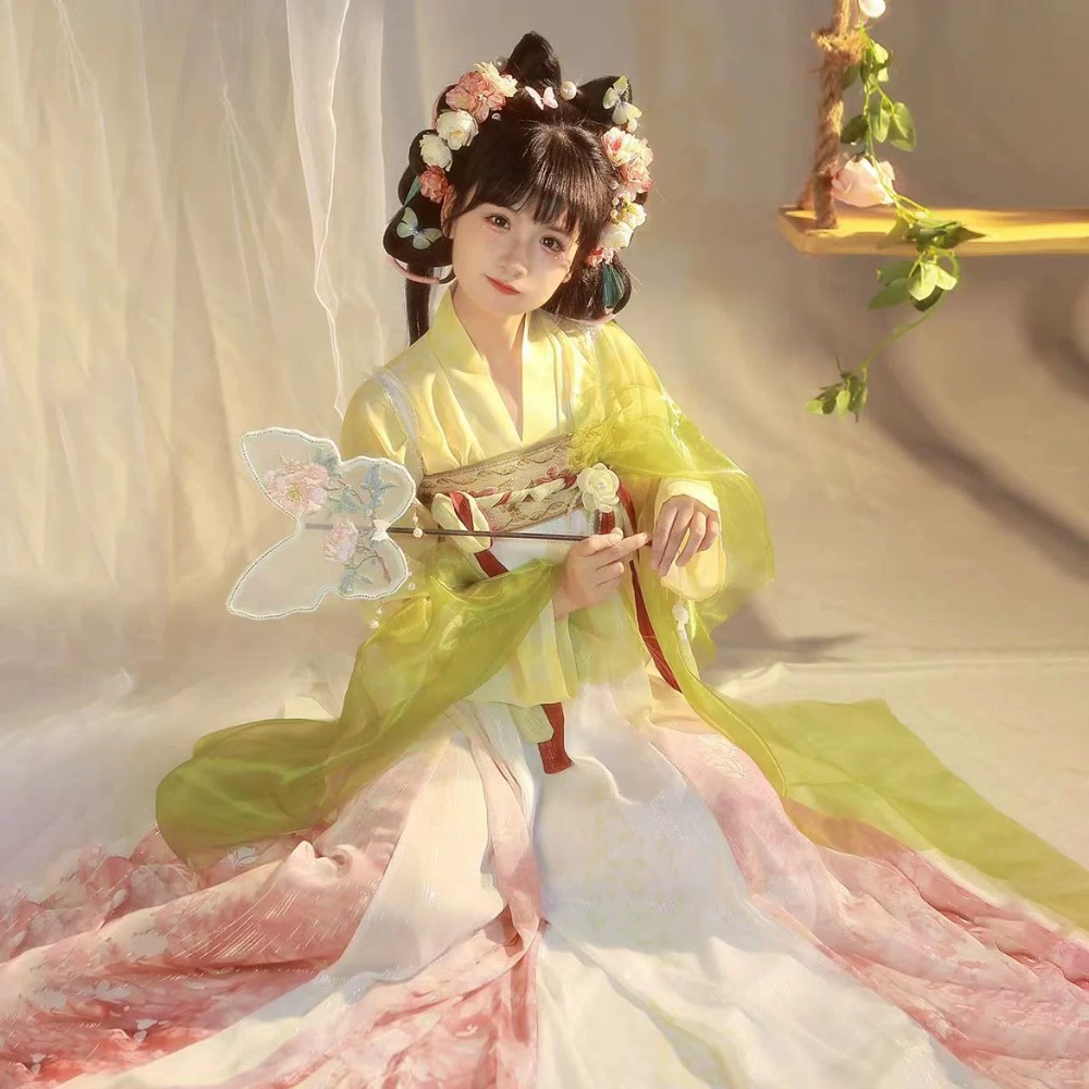 Performance Costume Fairy Summer Hanfu Dress Cosplay Ethnic Style Clothes Women Clothing Party Stage Vintage Chinese Dresses