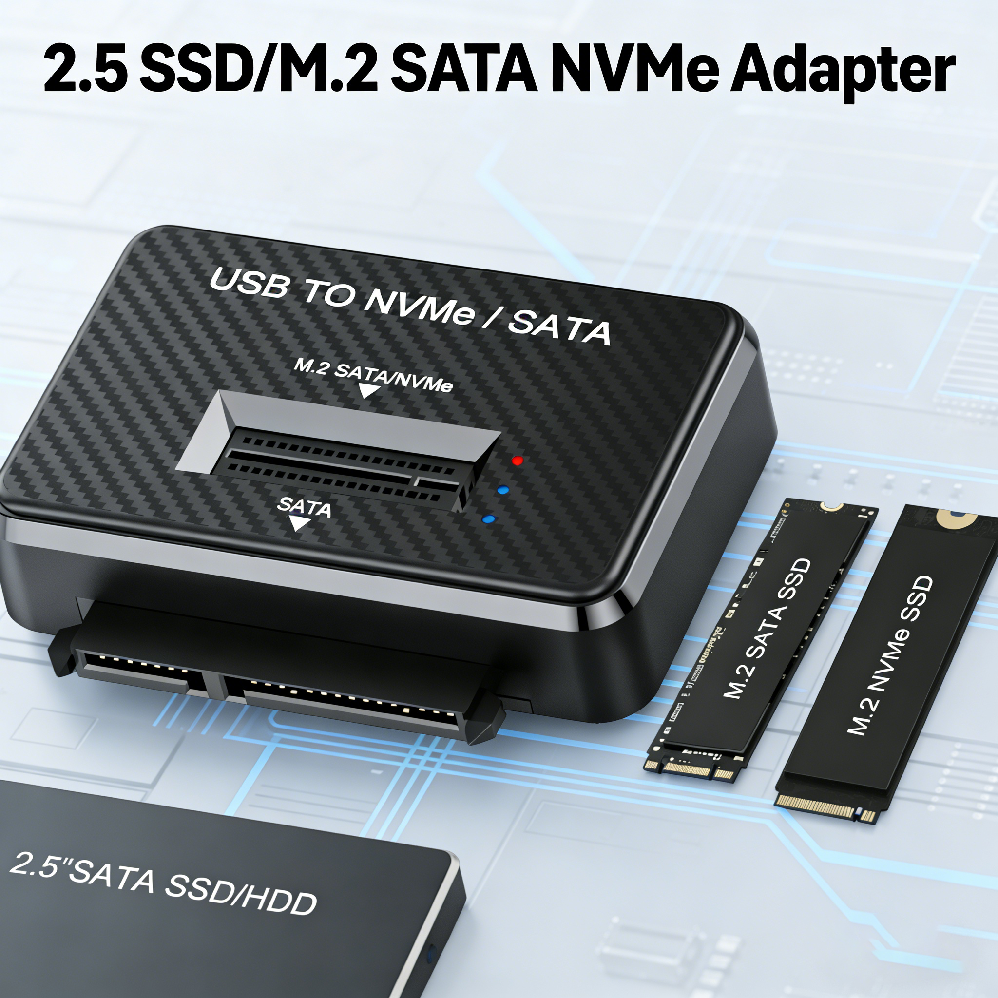 M2 SATA NVMe to USB 3.1 10Gbps ダイレクトプラグ 2.5 インチ SATA SSD テストアダプタ 2230 2242 2280 22110 M2 SSD ドッキングステーションベース用