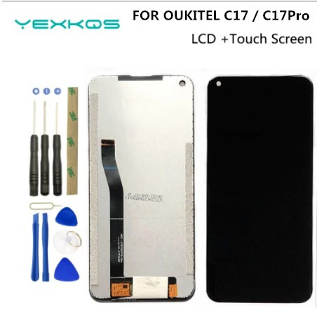 100% オリジナル新 6.35 インチ OUKITEL C17 プロ Lcd ディスプレイタッチスクリーンデジタイザアセンブリ OUKITEL C17PRO 用 LCD タッチデジタイザ