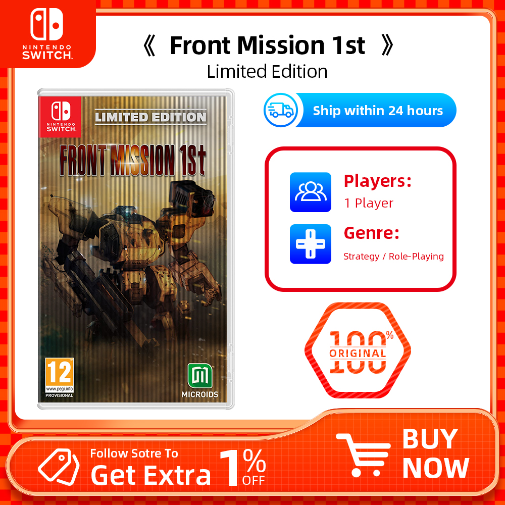 Nintendo Swtich ゲーム - FRONT MISSION 1St - 限定版 - Nintendo Swtich OLED Lite 用ゲーム カートリッジ物理カード