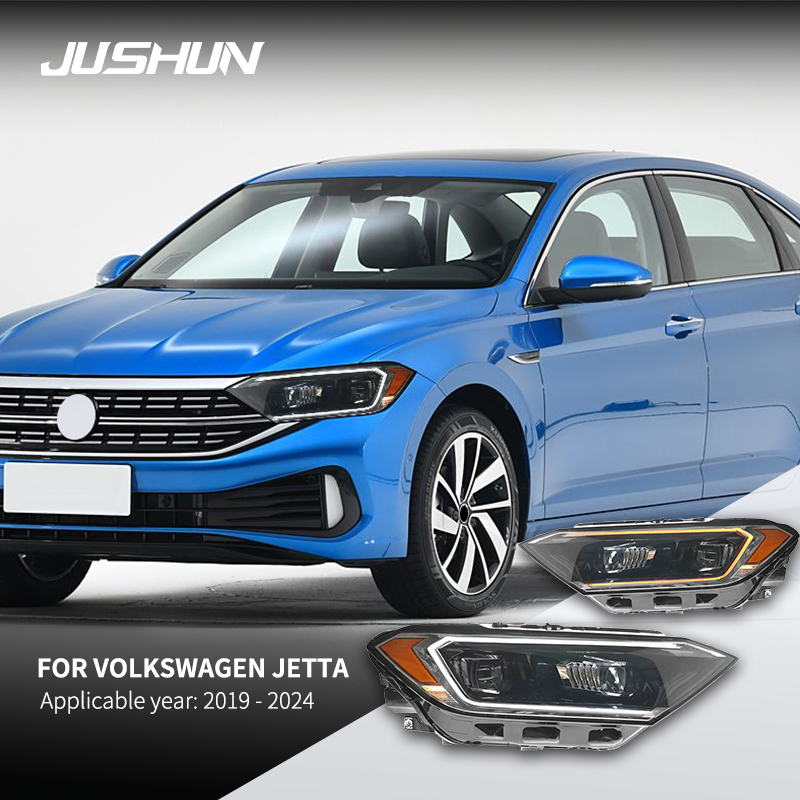 車のヘッドランプフォルクスワーゲン Sagitar LED ヘッドライト 2019-2024 ヘッドライトアセンブリアップグレード LED 点滅信号光プラグアンドプレイ自動車アクセサリー