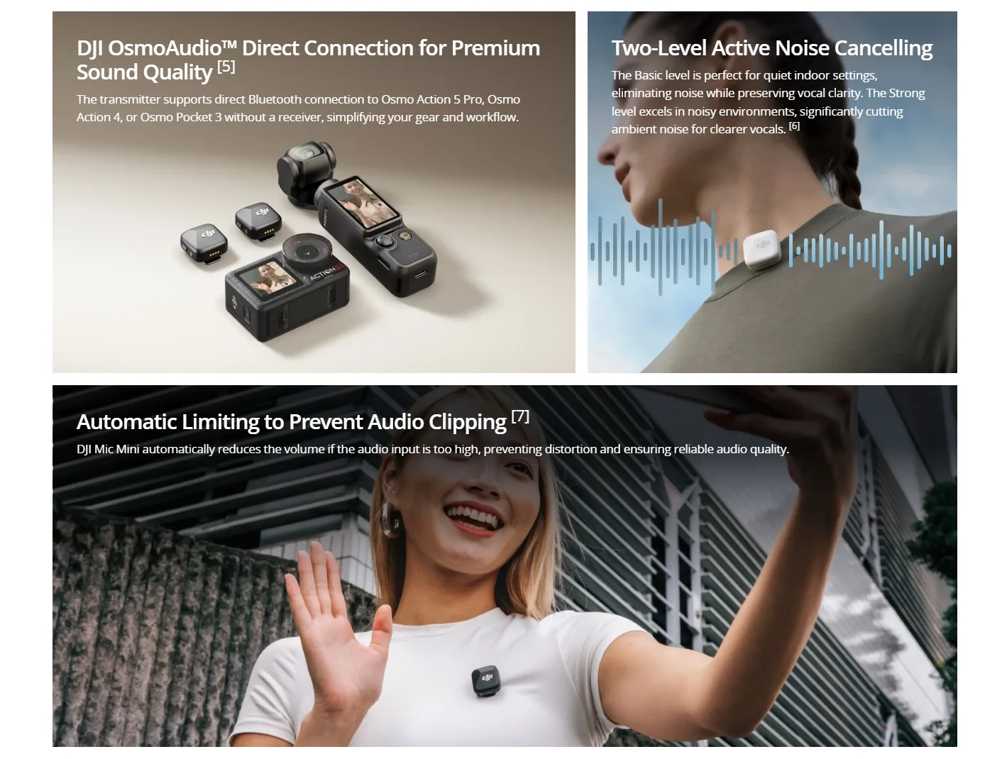 DJI MIC ミニ小型超軽量控えめな高品質オーディオ安定した伝送オリジナル新品在庫あり