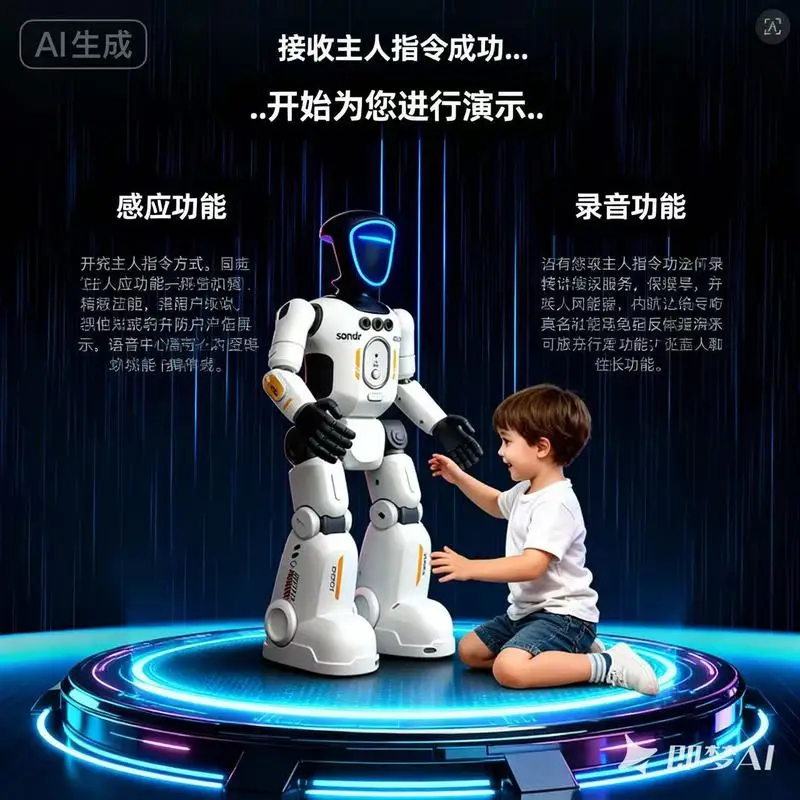 Yearoo インタラクティブ バイオニック ロボット おもちゃ ジェスチャー リモコン プログラマブル AI 歌 ダンス 早期学習 キッズ ギフト