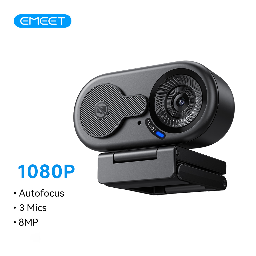4K/2K/1080P ウェブカメラ EMEET C100 USB コンピュータカメラ リビング/ビデオ通話/会議用
