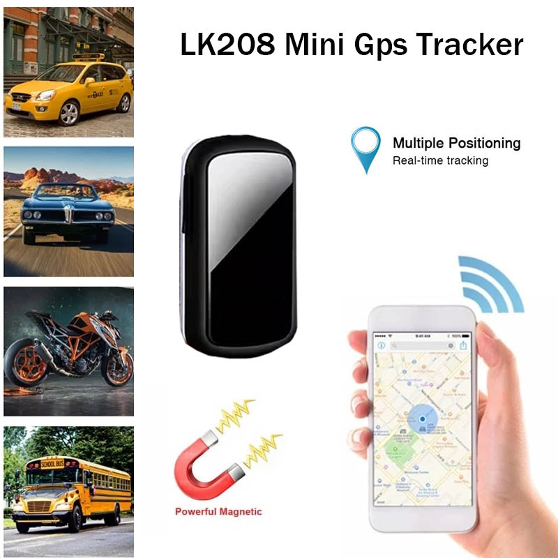 LK208 ミニ GPS トラッカー磁気吸収ポータブル車両デバイス GPS 追跡システム 60 日間スタンバイ