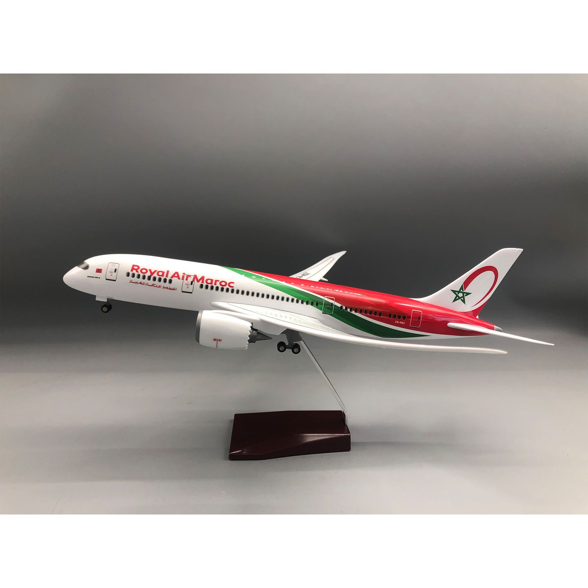 飛行機ダイキャストモデル 43 センチメートル B787 ロイヤルエアモロッコ子供のおもちゃグッズミニチュア子供のおもちゃの飛行機グッズ航空機