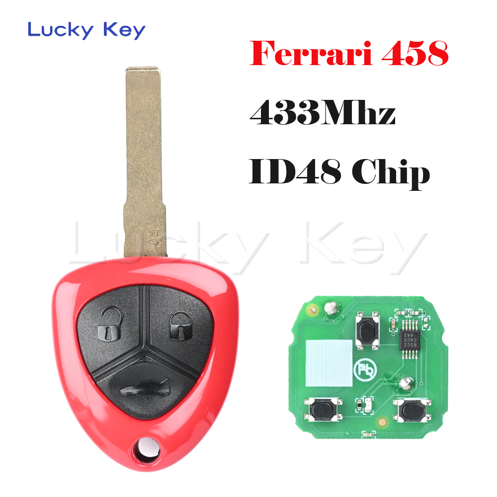 ID48 チップ 433MHZ 3 ボタンリモートスマート車のキー 2009 2010 2011 2014 フェラーリ 458 車のキーイタリア GTB フィオラノカリフォルニア 599 FF