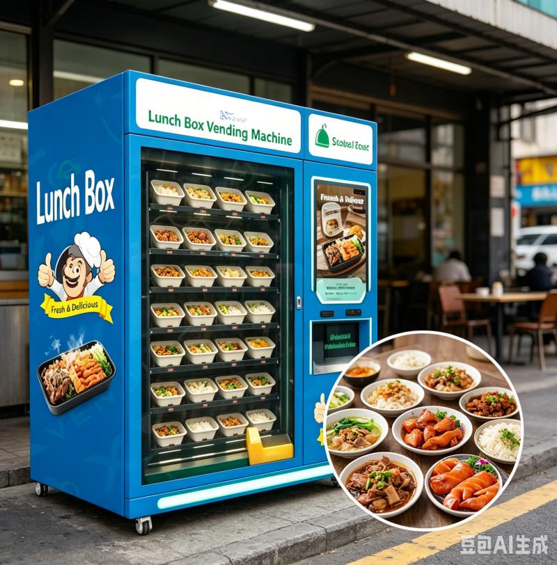 弁当自動販売機カスタマイズされた自動スマート食事ディスペンサー商業食品ロッカーステンレス鋼セルフサービスソリューション
