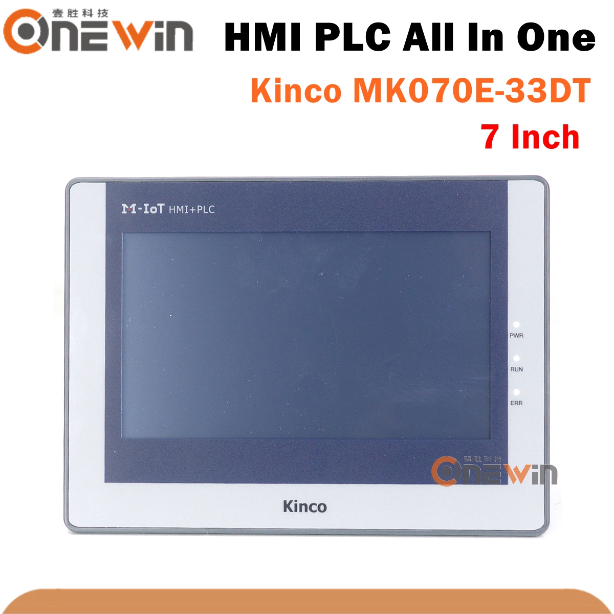 Kinco MK070E-33DT 7 インチ HMI PLC オールインワンタッチスクリーンプログラマブルコントローラ統合パネル DI16 DO14 2AI RS485