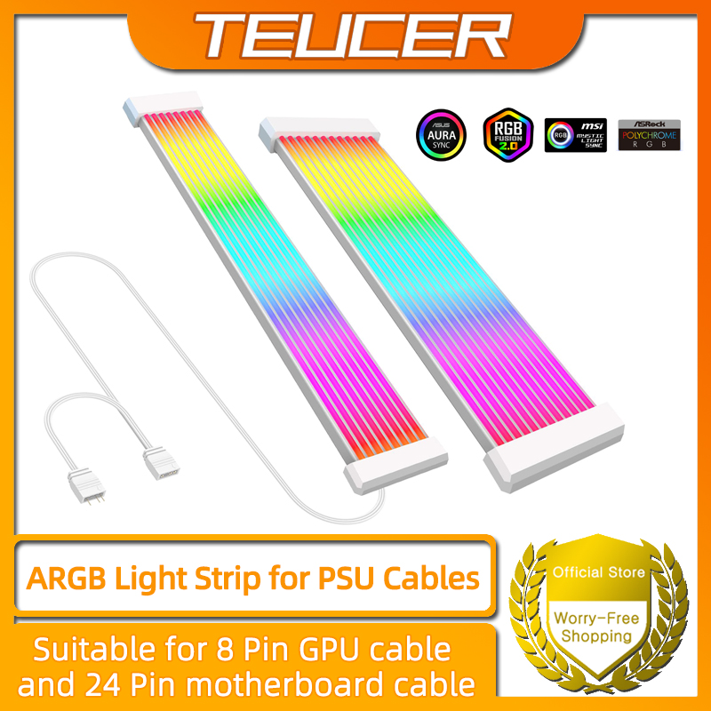 PC RGB ライトストリップ PSU ケーブルに適しています PC RGB GPU ケーブル 5V 3Pin ARGB 同期 PC 延長ケーブル 6Pin 8Pin 12Pin 16Pin 24Pin 用
