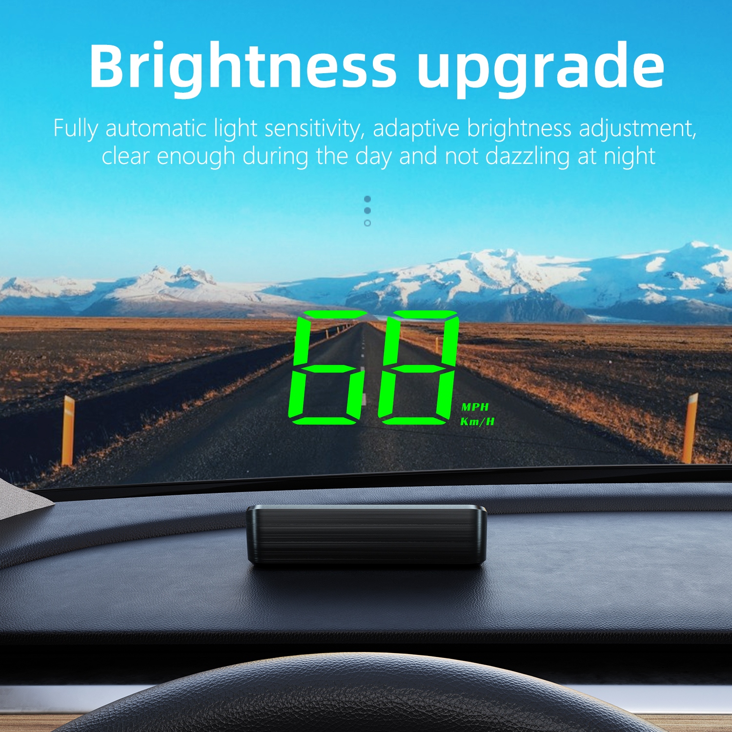 車のヘッドアップ HD ディスプレイ M2 GPS スピードメーター速度 KMH デジタル HUD フロントガラスプロジェクターすべての車自動車電子アクセサリー