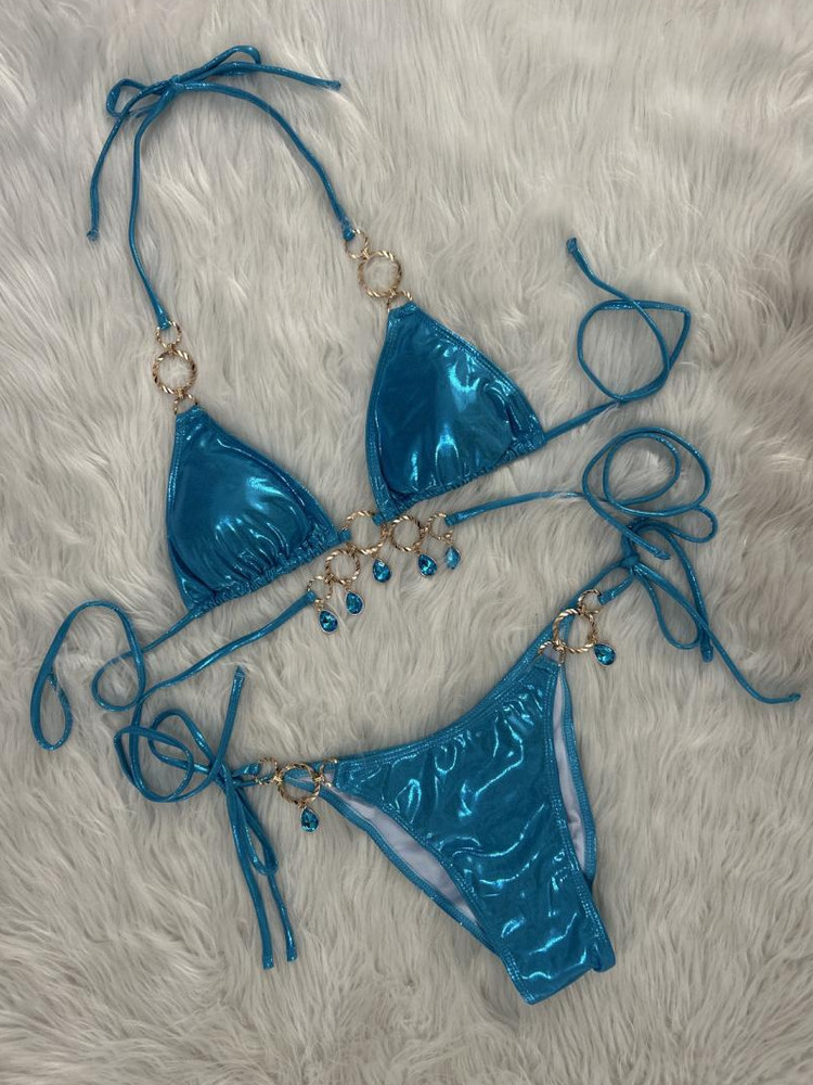 新 2026 高級ラインストーンストリングビキニセット女性の夏のビーチ 2 ピース水着女性の三角 Swinwears