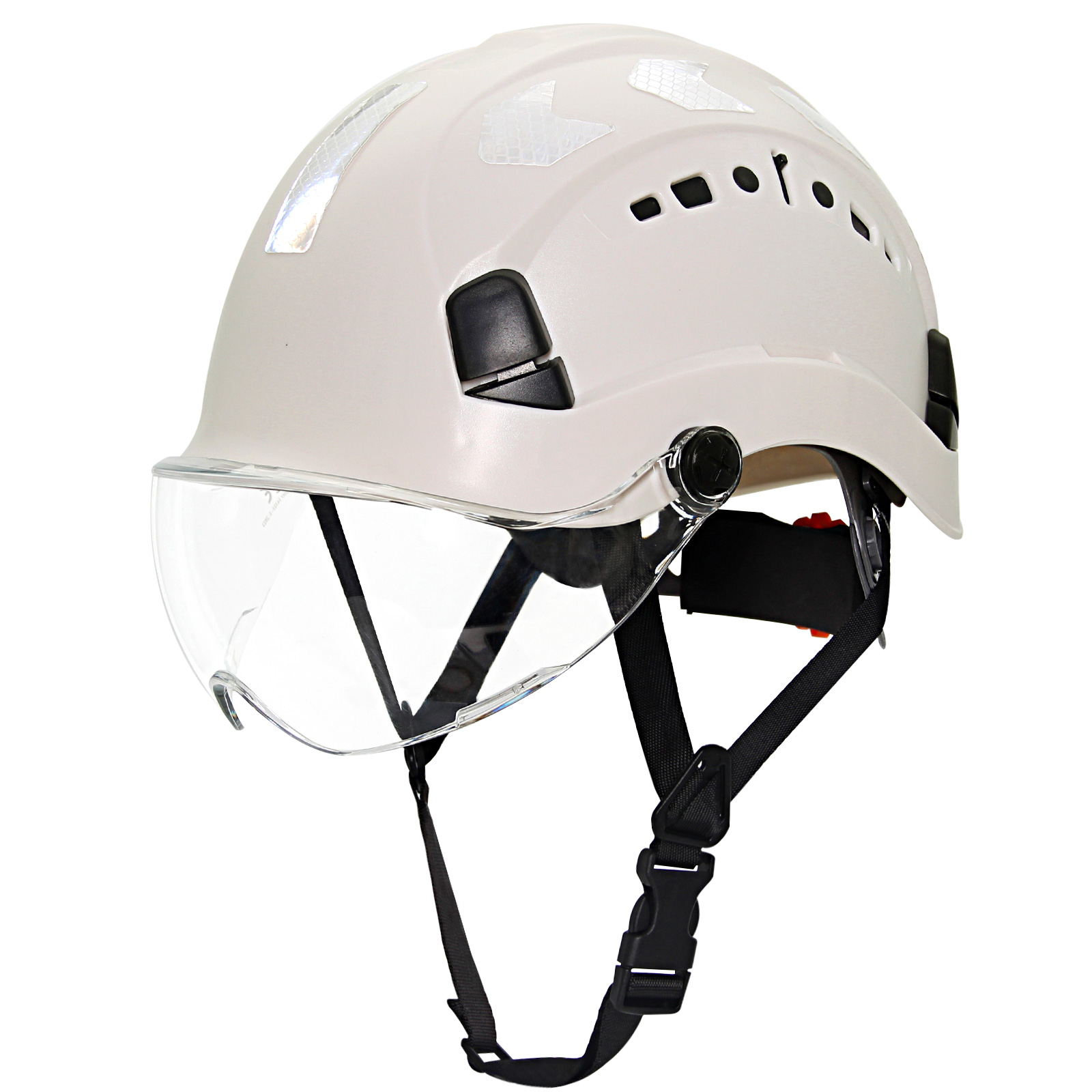 CE 建設安全ヘルメットゴーグル反射ステッカー通気性軽量 ABS ハード帽子頭部保護作業キャップ