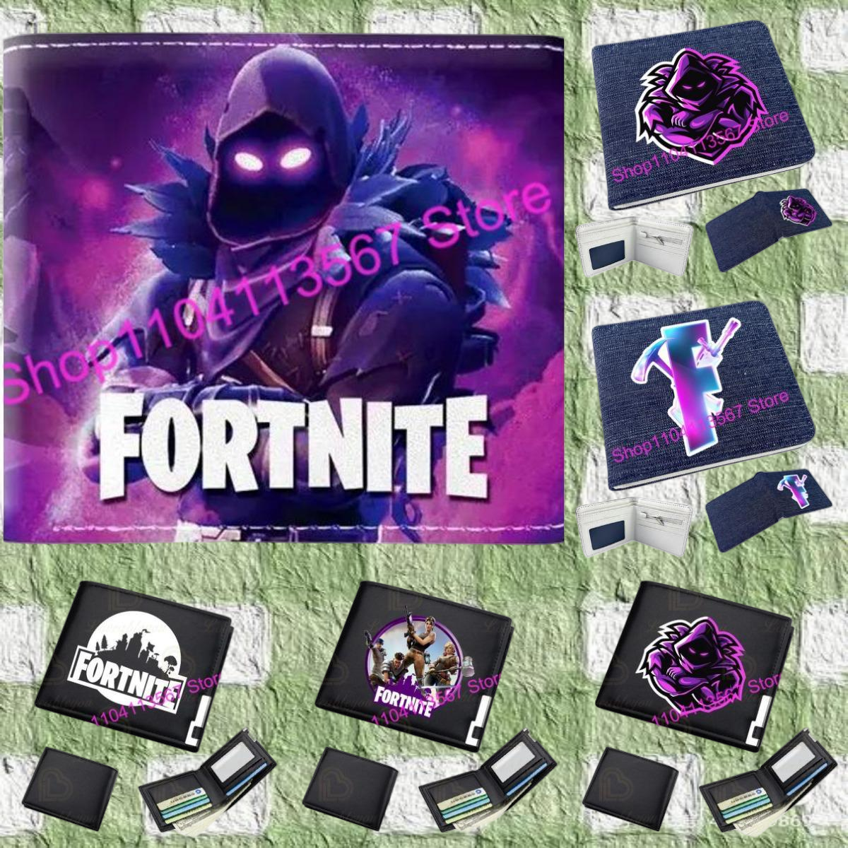 Fortnite アニメフィギュア財布ビクトリーロワイヤル Pu レザー財布コインホルダーマネークラッチリストレットカバー財布カードホルダー