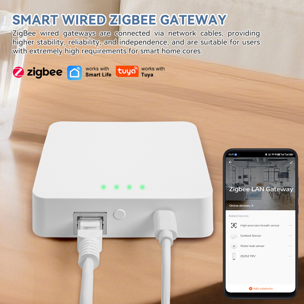 Tuya スマート ゲートウェイ ブリッジ Zigbee デバイス スマート ホーム APP リモート コントロール オートメーション 住宅用 Alexa と Google Home をサポート