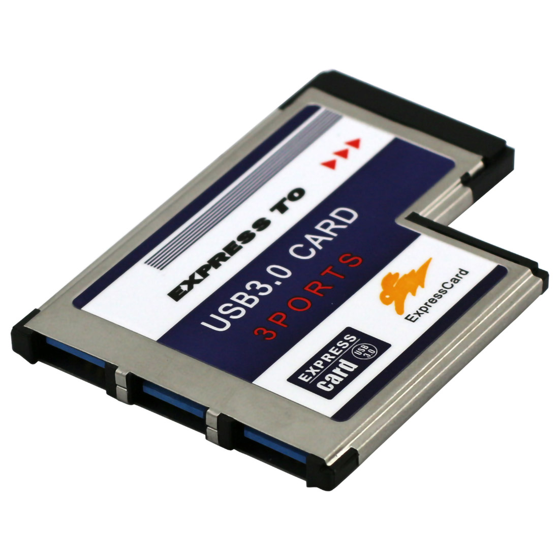 USB 3.0からExpressCard 54mmへの3ポート内蔵USB3.0アダプターコンバーター（54mm ExpressCardノートパソコン用アクセサリー）