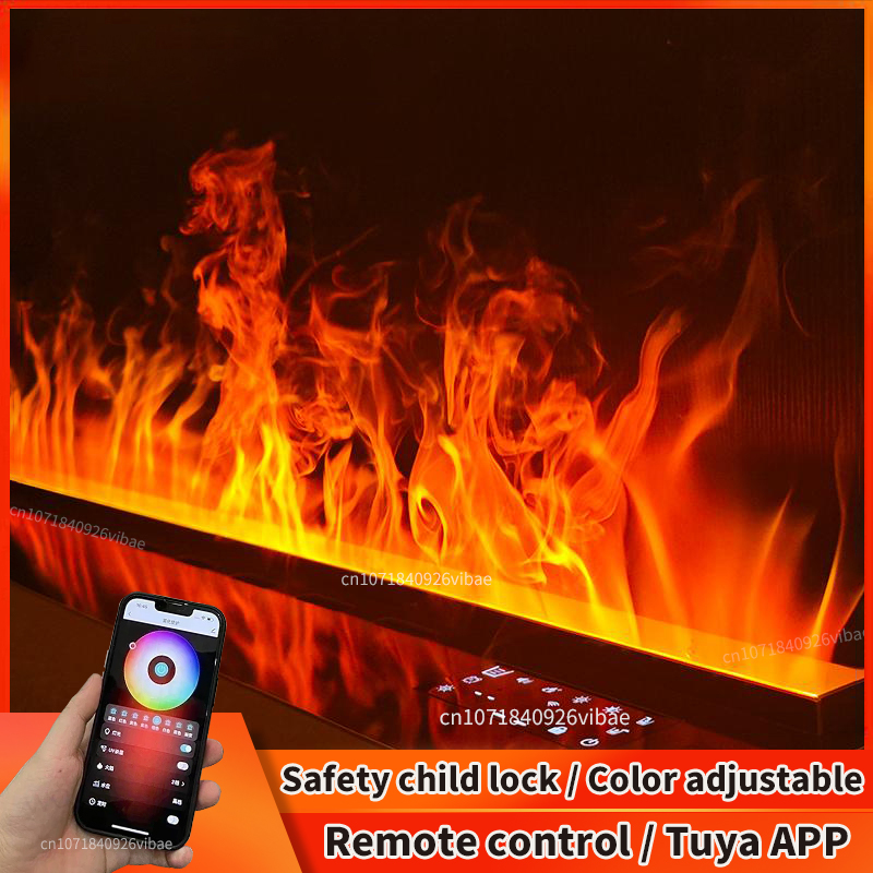 Indoor Electric Atomized Fireplace 3D Water Vapor Fireplace With Colorful Flame ECO Decorative no risk of fire Mist Intelligent