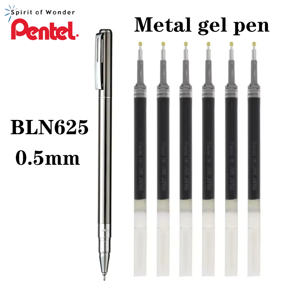 日本ぺんてる金属ゲルペン BL625 ミニロッド速乾性 0.5 ミリメートル針先かわいい文具交換可能なリフィル新学期