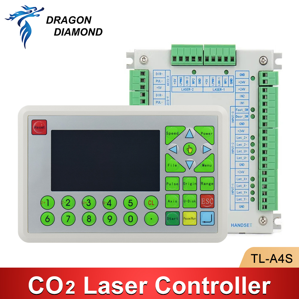 TL-A4S Co2 レーザーコントローラシステム K40 彫刻切断機制御カード交換 Ruida Leetro Trocen