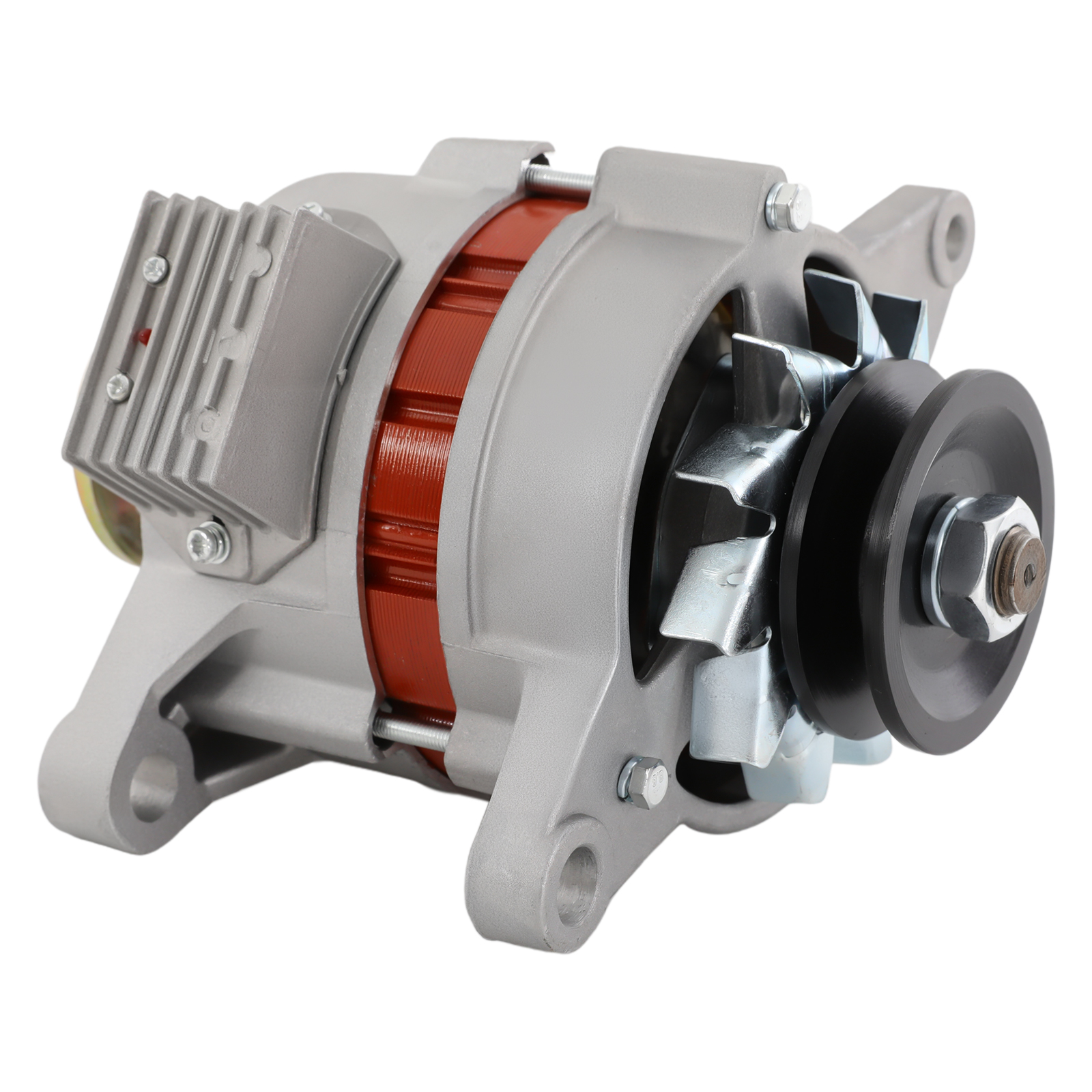 1000W 12V-14V AC DC デュアルユース永久磁石同期発電機 シルバーアルミニウムシェル純銅巻線 4500RPM 小型磁気オルタネーター 組み立て不要 風力水用ミニ発電機