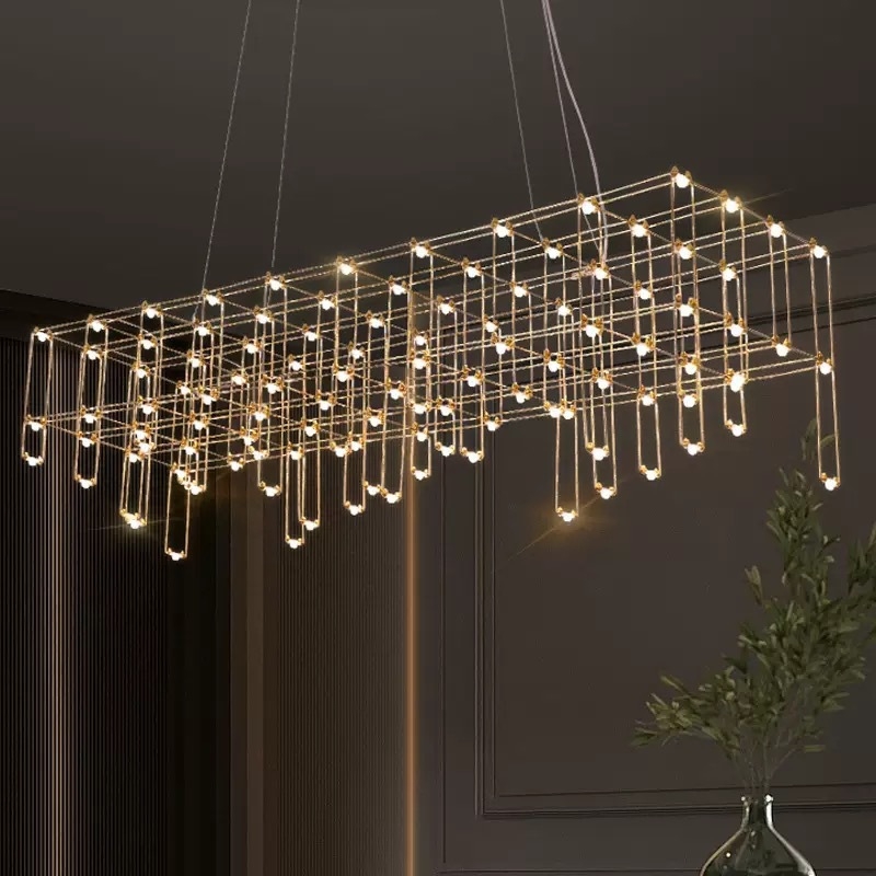 高級レストランペンダントランプクリエイティブホタルバーフロントデスク照明リビングルームショップホテル LED 大型シャンデリア