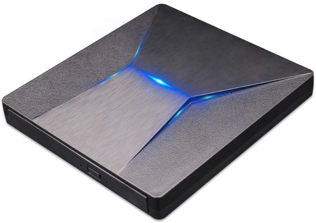 USB 3.0外部ブルーレイドライブバーナーType-C DVD/CD/BDプレーヤープレーヤーBDコンボライターWindows/MacOS/Linux/ラップトップと互換性あり
