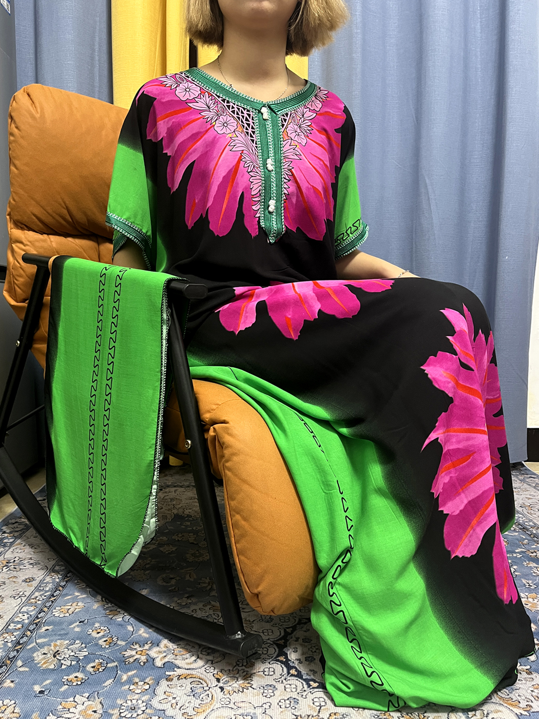 Abayas 女性のためのドバイ 2023 イスラム教徒のファッションプリント花綿アフリカの伝統的なドレスイスラム教徒ラマダンローブとスカーフ