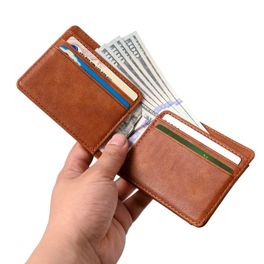 メンズ財布 マネークリップ 銀行 クレジットカードホルダー 財布 ポケット トラベルマネーバッグ カードケース 高級財布 現金封筒 男