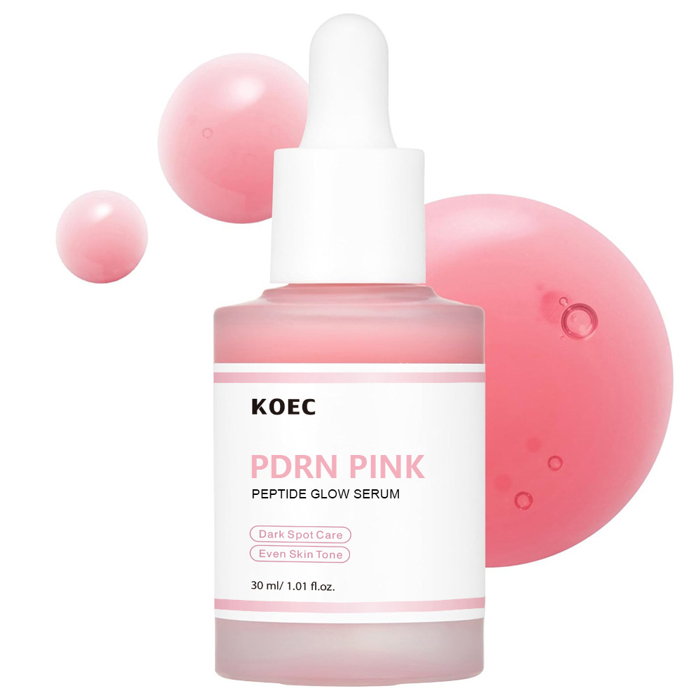 30 ミリリットル KOEC ローズ PDRN ピンクペプチドグローフェイシャルセラムダークスポットケア均一な肌のトーン強化弾力性スムージング引き締めアデノシン