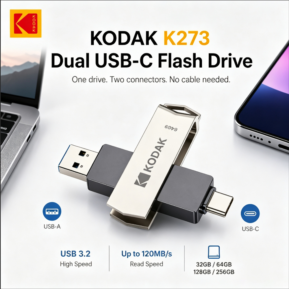 コダック USB3.2 タイプ C フラッシュドライブ 32 ギガバイト 128 ギガバイト 256 ギガバイトデュアル高速ペンドライブメモリスティックスマートフォン、ラップトップ、タブレット PC 用