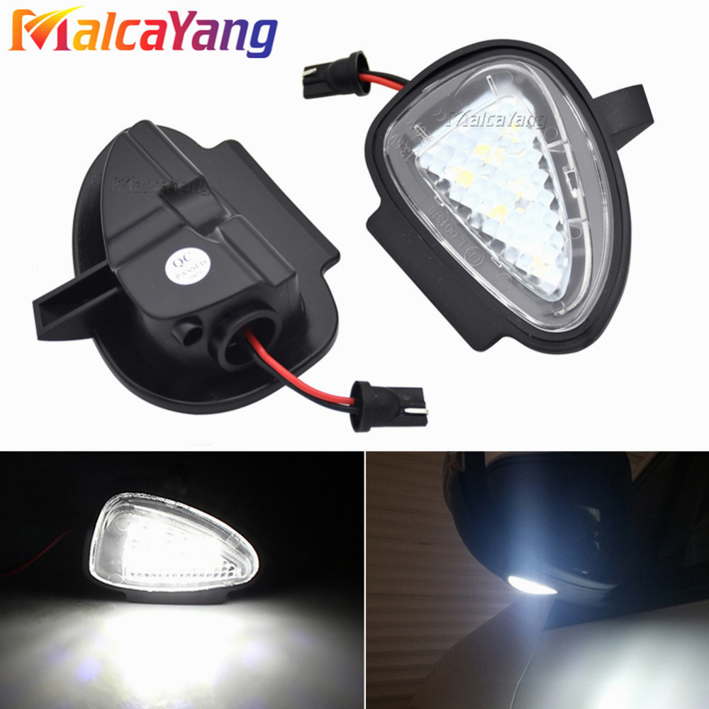 2 Pieces Car Error Free LED Side Mirror Puddle Signal Light For VW Golf MK6 6 MKVI C45 Cabriolet White Led Lamp