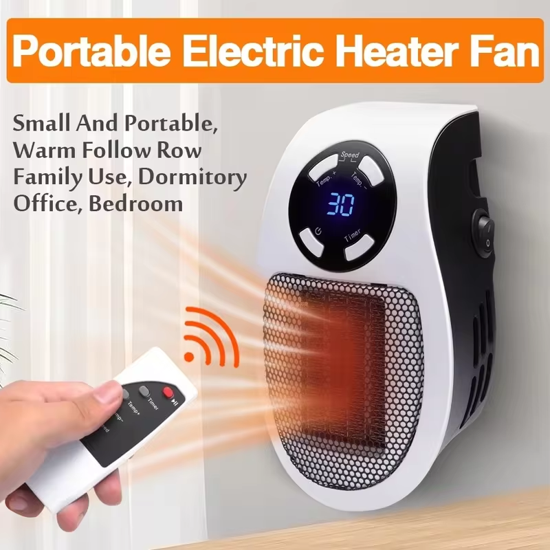 ポータブルヒーター電気ヒータープラグインウォールルームヒーター家電暖房ストーブミニラジエーターリモートハンドウォーマーマシン