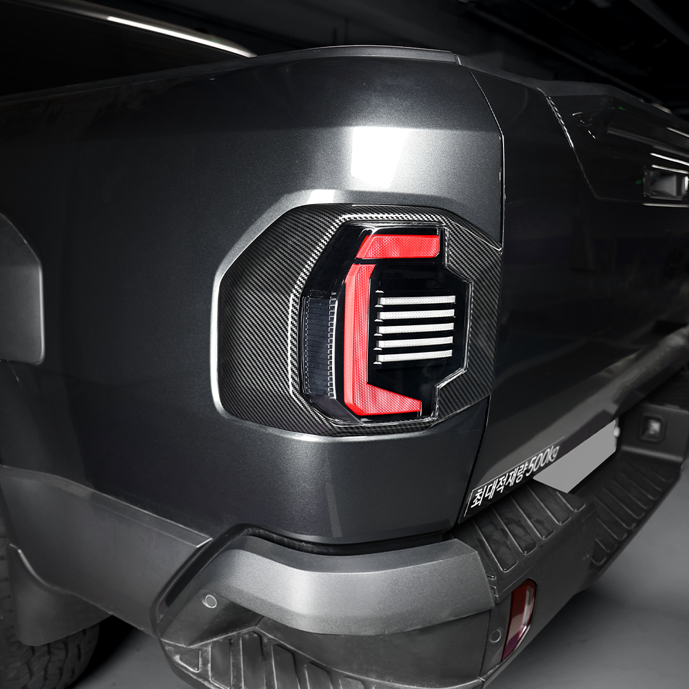2 個起亜タスマン 2025-2026 LHD/RHD ABS 車のテールライトカバートリム車の装飾ストリップアクセサリー