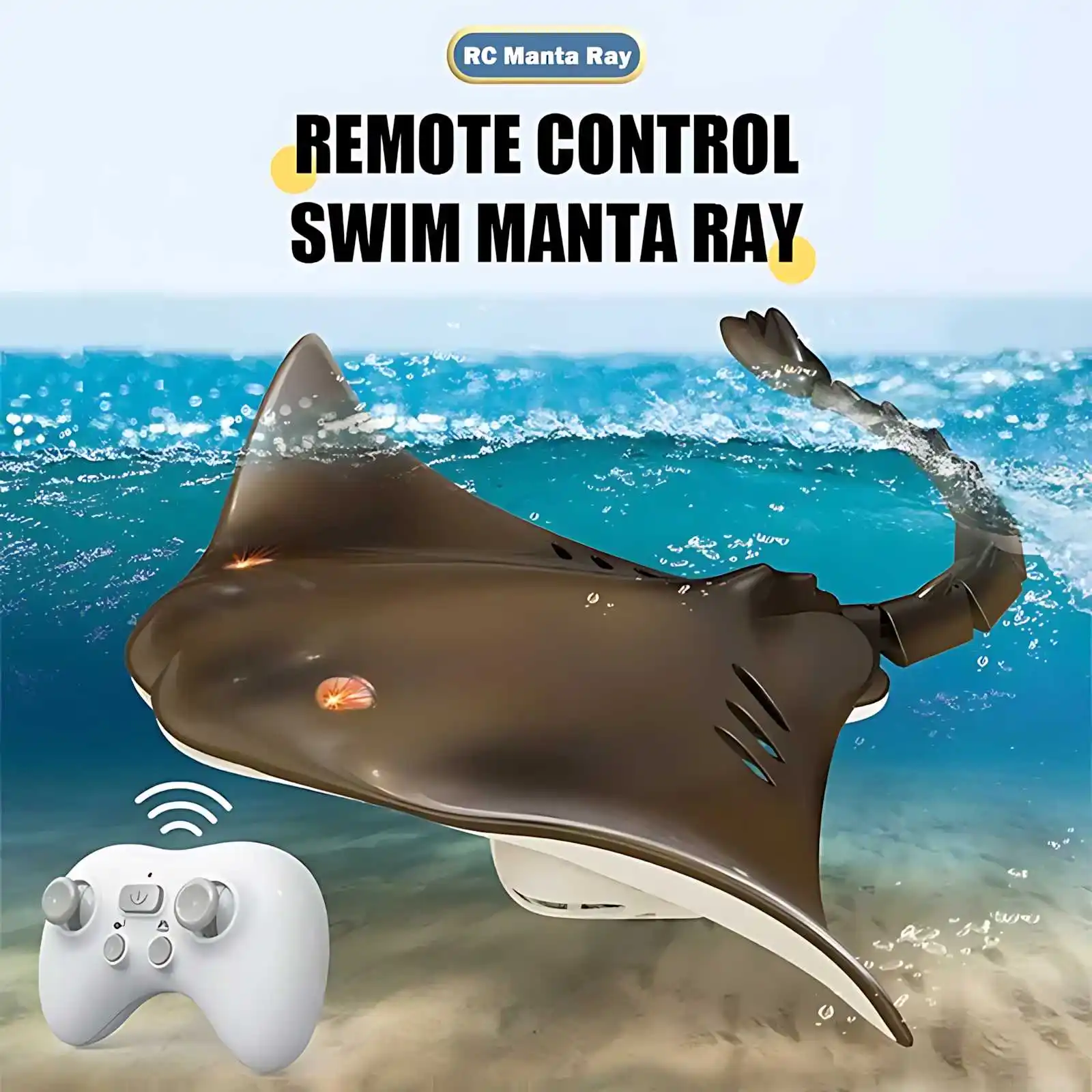 2.4G RC サメボート プール用 防水リモコン スティングレイおもちゃ 充電式バッテリー付き 子供 男の子 グリル 夏ギフト用