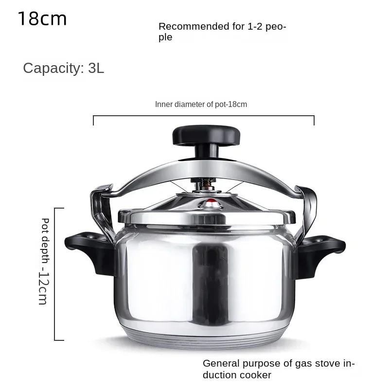 304 ステンレス鋼圧力鍋、ガスおよび電磁調理器に適した小型家庭用ミニ防爆圧力鍋