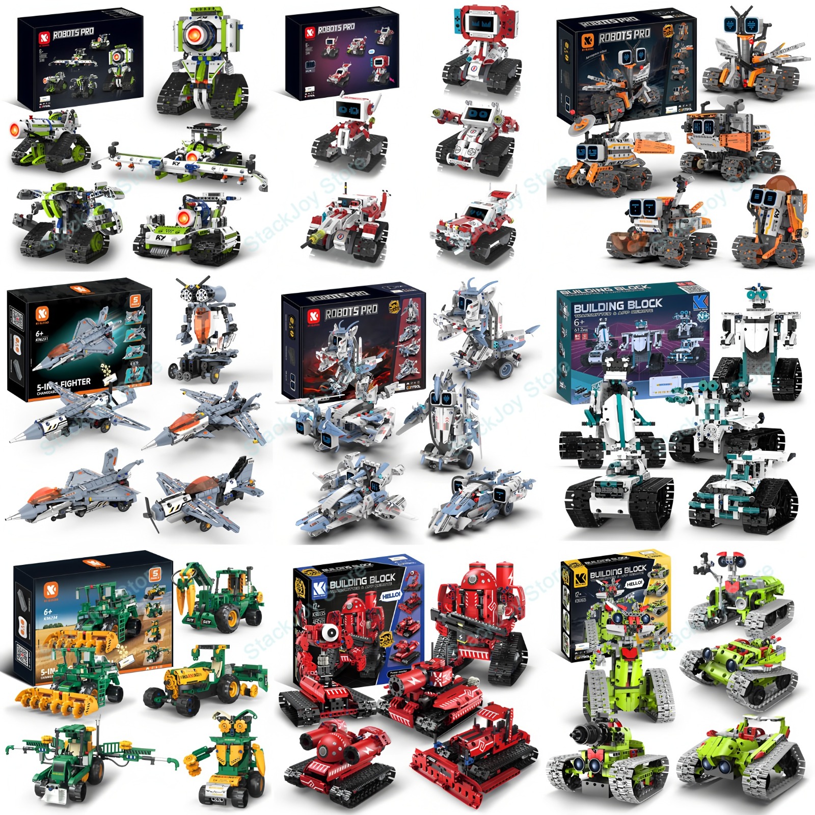 5-in-1 シリーズテクニカルトランスインテリジェントロボットビルディングブロックリモコンアプリプログラマブル STEM おもちゃ子供大人のための