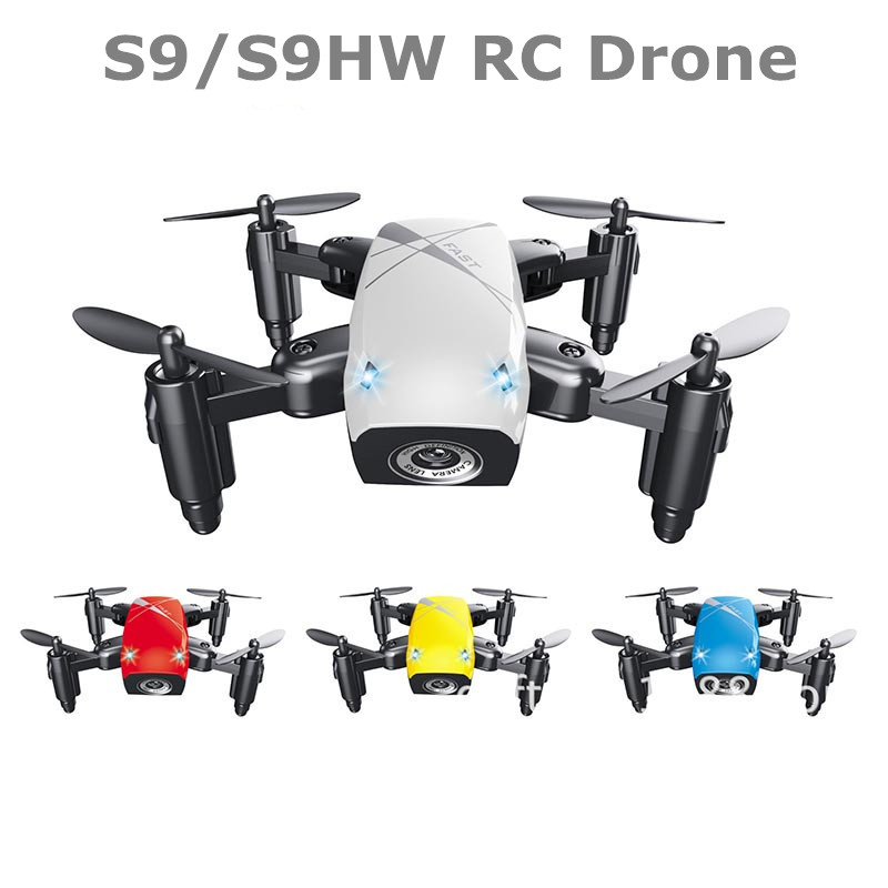 S9HW ミニドローン カメラ付き S9 カメラなし RC ヘリコプター折りたたみドローン高度保持 Quadcopter WiFi FPV ポケットドローンおもちゃ楽しい