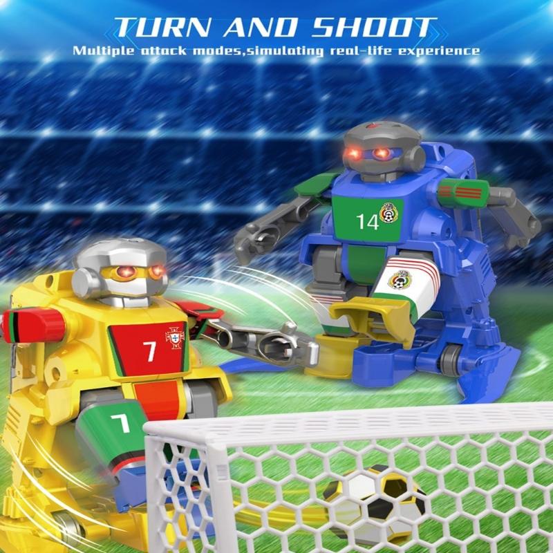 インタラクティブリモコンサッカーロボットダブルプレーヤー競争家族絆玩具親に適しています