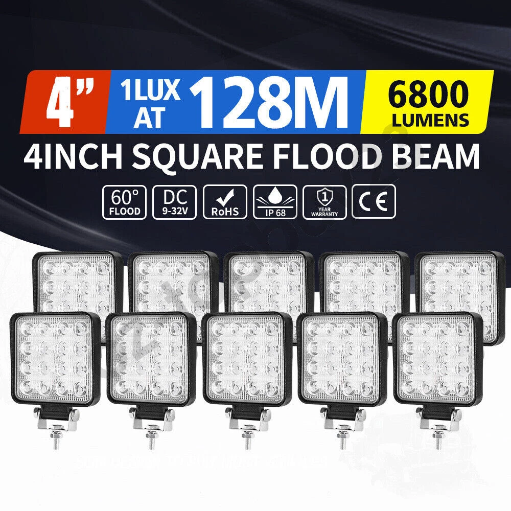 HL 48 ワット LED 12 V 24 V LED ライトバーワークライト車のトラクターボートトラック 4X4 4WD SUV ATV オフロード使用 SUV ATV Barra LED ヘッドライト