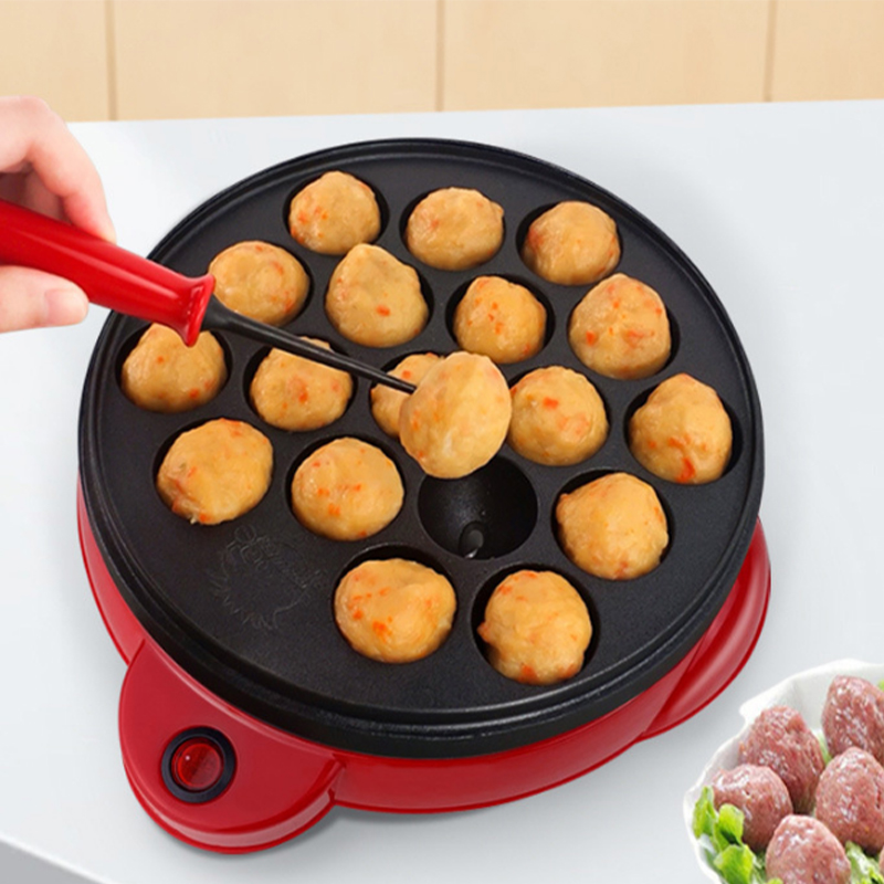 220V ちびまる子焼き機家庭用電気たこ焼きメーカーたこ焼きグリルパンプロの調理ツール